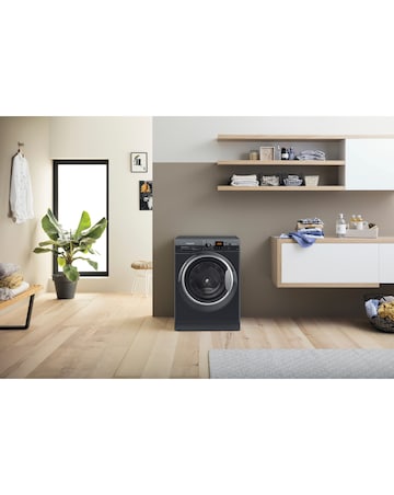 Hotpoint NSWM 1046 BS UK 10kg, 1400rpm, Washing Machine - Black