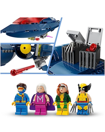 LEGO Marvel X-Men X-Jet Buildable Toy Plane Model Kit 76281