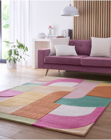 Retro Deco Woollen Rug