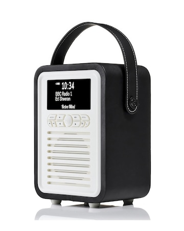VQ Retro Mini DAB Radio - Black