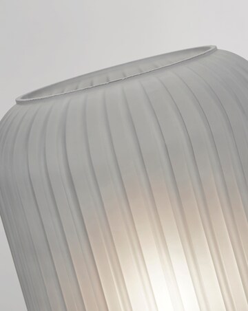 Grey Frosted Glass Table Lamp