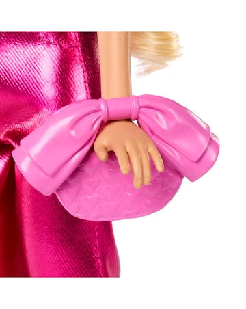 Barbie Deluxe Style Fashion Doll #5 in Metallic Pink Outfit with Corset Top