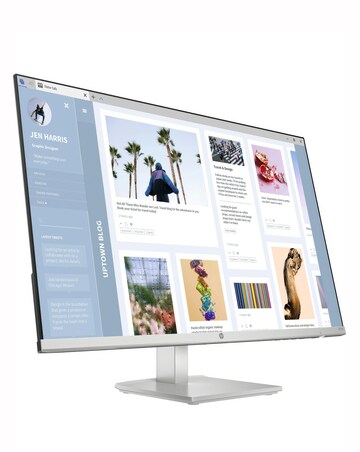 HP Series 7 27in 100Hz Ful HD Height Adjust Monitor - Silver