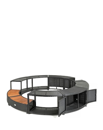 Lay-Z-Spa 200cm Round Rattan Hot Tub Surround