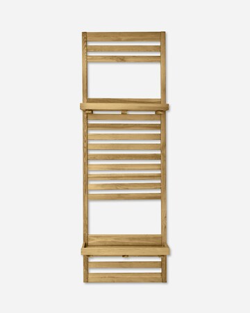 Forest Slatted Wall Planter 2 Shelf