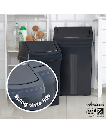 Wham 3 Piece Casa Bin Set 8L 25L 50L