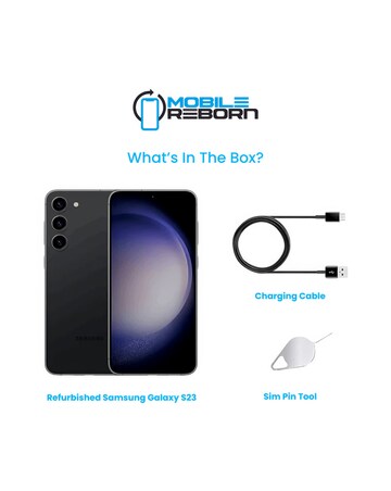Refurbished Samsung Galaxy S23 128GB - Black (Pristine Condition)