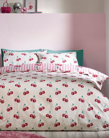Catherine Lansfield Disco Cherries Duvet Set
