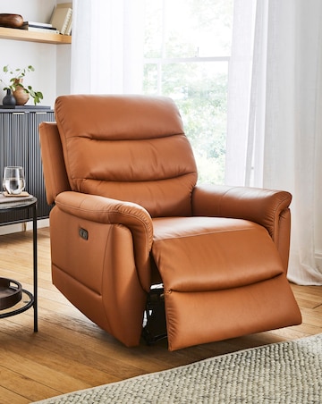 Dunne Faux Leather Power Recliner Chair