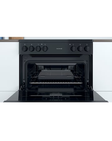 Indesit ID67V9KMB/UK 60cm Electric Double Cooker + Installation