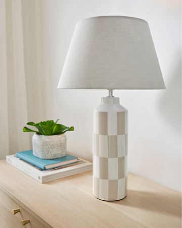 Callie Checkerboard Table Lamp