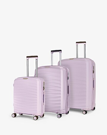 Rock Sunwave 3pc Suitcase Set - Lilac