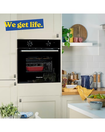 Russell Hobbs RHFEO7004B 70L Built-In Single Electric Fan Oven - Black