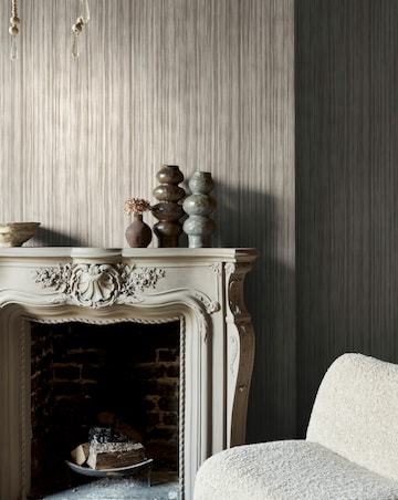 Abigail Ahern Linear Luxe Pewter Wallpaper