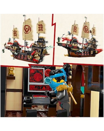 LEGO NINJAGO The Temple Bounty Ship Toy Building Kit with 6 Minifigures 71848