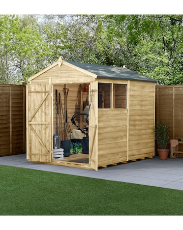 4LIFE Apex Shed 6x8 - Double Door - 2 Window (Home Delivery)