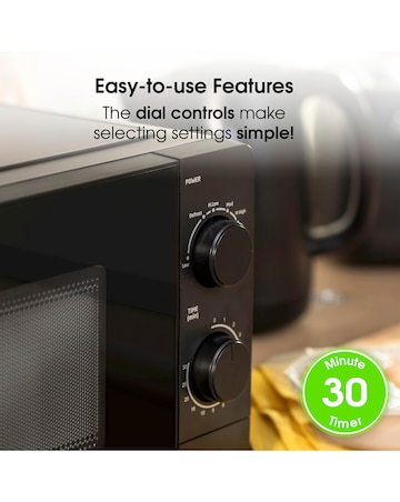 Abode AMM2005B 20L Manual Microwave - Black