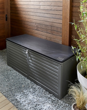 Charles Bentley Black/Grey 390L Storage Box