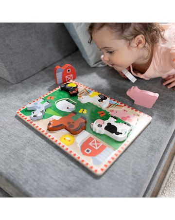 Melissa & Doug Farm Animals Chunky Puzzle - 8 Pieces