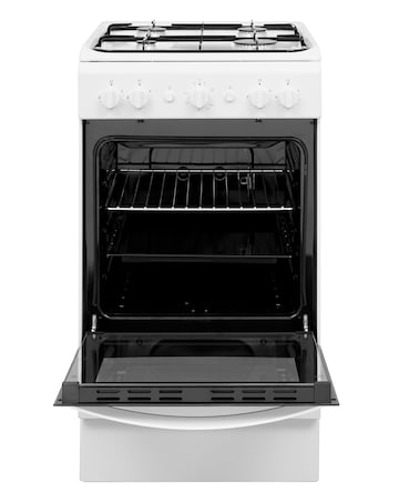 Indesit Cloe IS5G1KMW Gas Single 50cm Cooker White + Installation