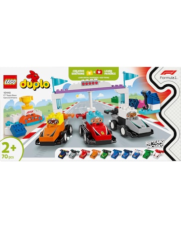LEGO DUPLO F1 Team Race Cars & Drivers Role Play Toy 10445
