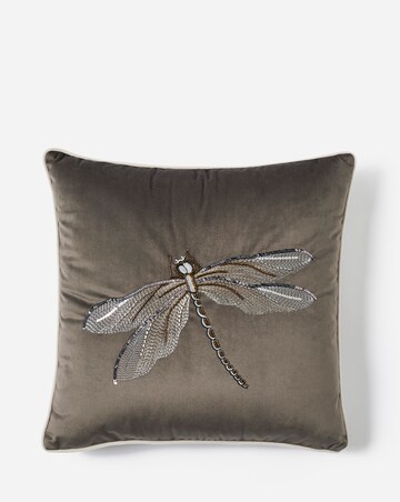 Embellished Dragonfly Cushion