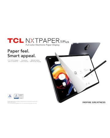 TCL NXTPAPER 11 Plus 256GB Tablet with Case - Dark Grey