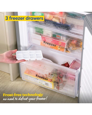 Russell Hobbs RH180FFFF551E1SWD Frost Free Fridge Freezer with Water Dispenser