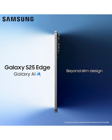 Samsung Galaxy S25 Edge 256GB - Titanium Jetblack