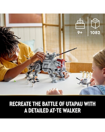 LEGO Star Wars AT-TE Walker Set with Droid Figures 75337