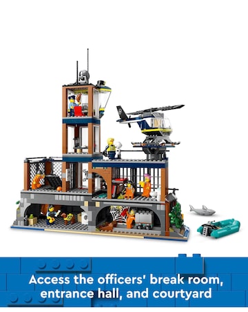 LEGO City Police Prison Island with Helicopter Toy 60419