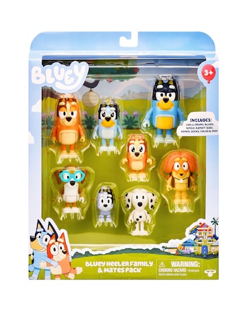 Bluey Family and Friends Figure 8-Pack