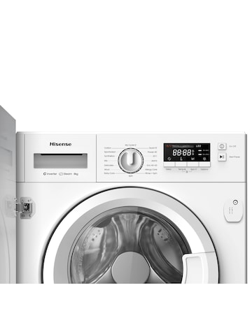 Hisense 3 Series WF3M841BWI Integrated 8kg Washing Machine 1400 rpm White