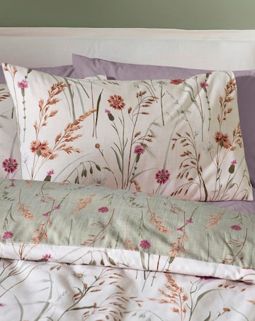 Catherine Lansfield Brushed Cotton Grasmere Floral Duvet Set