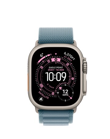 Apple Watch Ultra 3 GPS + Cellular 49mm Light Blue Alpine Loop - Medium