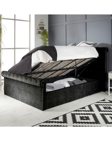 Aspire Chesterfield Side Lift Ottoman Bed
