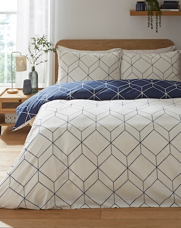 Oberon Navy Duvet Set