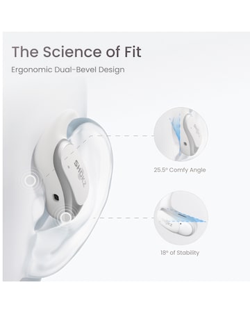Shokz OpenFit Air True Wireless Open-Ear Earbuds - White