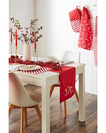 Catherine Lansfield Candy Cane Runner