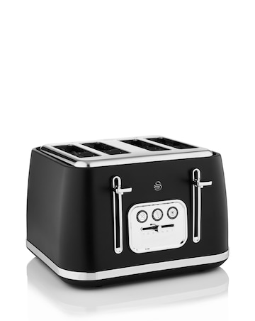 Swan Serenity Black 4 Slice Toaster