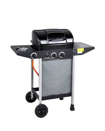 2 Burner Gas BBQ with Side Burner