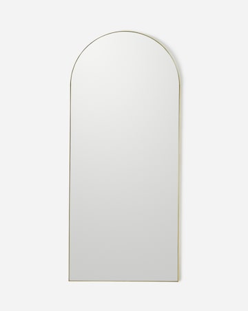 Gold Metal Frame Leaner Mirror