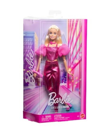 Barbie Deluxe Style Fashion Doll #5 in Metallic Pink Outfit with Corset Top