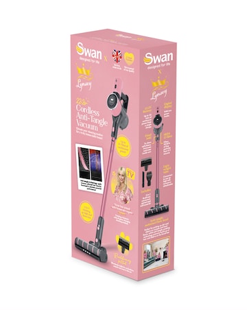 Swan TV?s Queen of Clean Cordless Anti-Tangle Vacuum Cleaner