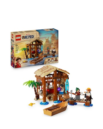LEGO ONE PIECE Windmill Village Hut Building Kit, Role-Play Pirate Toy 75636