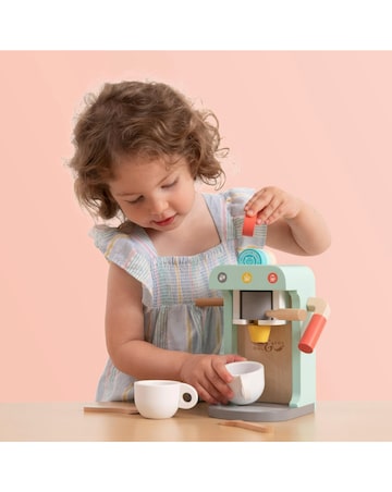 TP Owl & Fox Wooden Toy Coffee Maker