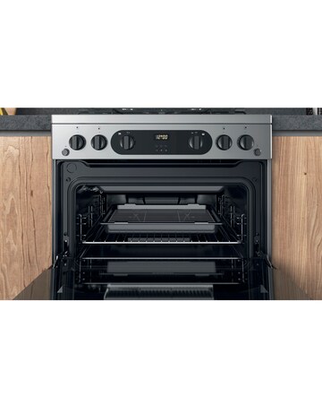 Hotpoint HDM67G0CCX/UK 60cm Gas Double Cooker + Installation