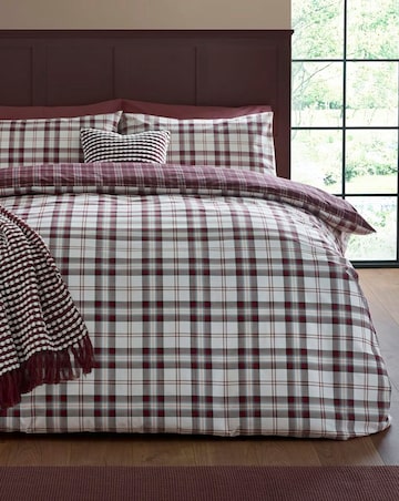 Catherine Lansfield Kelso Check Duvet Cover Set