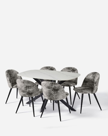 Brock Dining Table with 6 Savannah Chairs