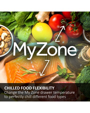 Haier Series 3 HTW3618ENPB Wifi Connect 185cm 60/40 Fridge Freezer - Slate Black